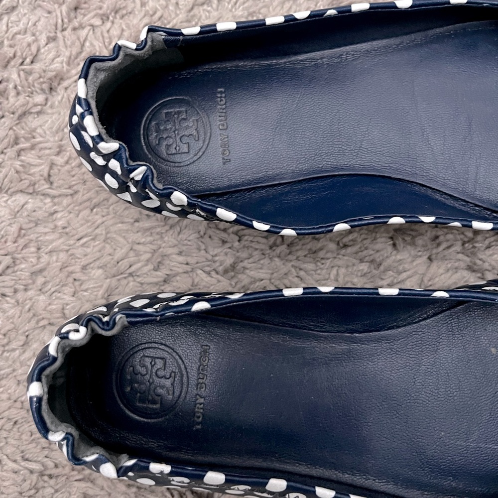 Tory Burch Minnie Polka Dot Travel Ballet Flats Size 6 Boardroom Chic - Picture 4 of 6